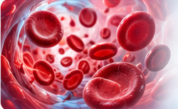 Microscopic red blood cells